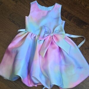 Rare Editions Pastel Rainbow Formal Dress